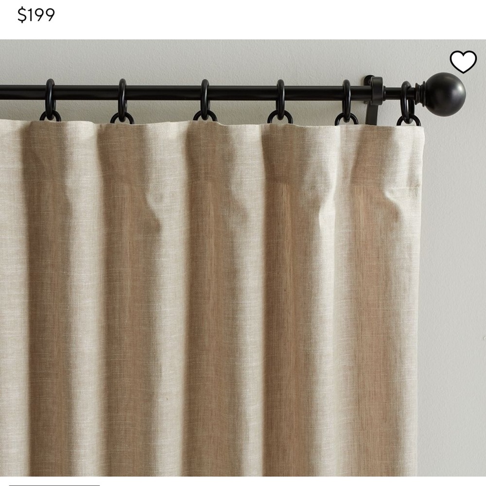 Pottery Barn Broadway curtains (set of 2) w/ blackout liner
